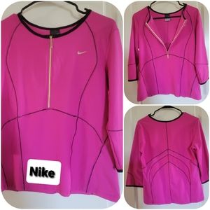 Nike Pink Dri-FIT 3/4 sleeve top size Large 👕